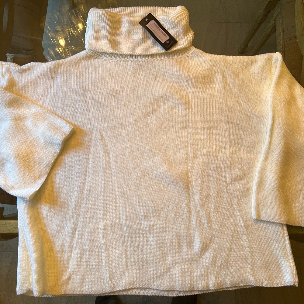 MISSPAP Turtleneck Oversized Crop Sweater